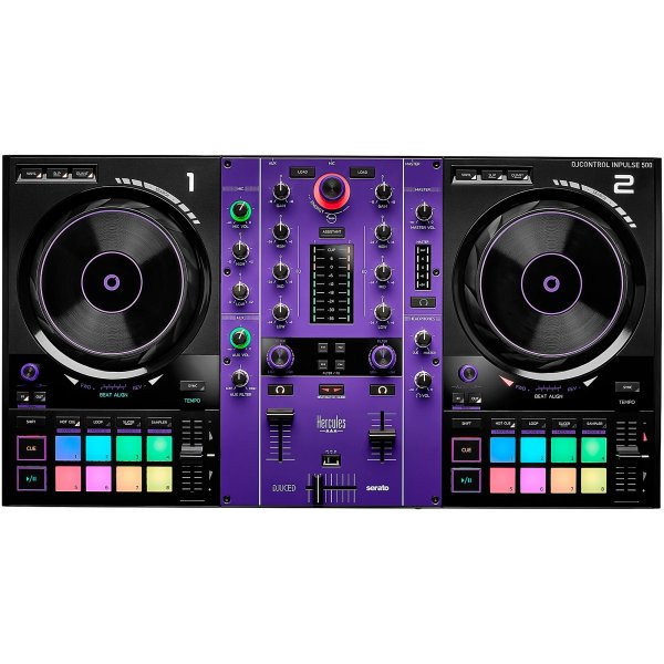 Limited-Edition DJControl Inpulse 500 2-channel DJ Controller, Purple