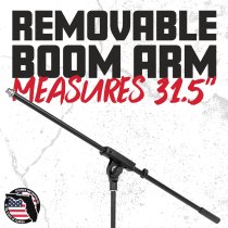 6-pack Microphone Boom Stands with Carry Bag