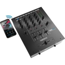 3-Channel DJ Mixer with Built-In Bluetooth