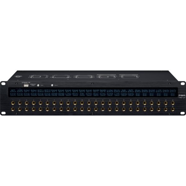 48-Point Gold-Plated TRS Patchbay with LCD Displays