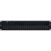 48-Point Gold-Plated TRS Patchbay with LCD Displays