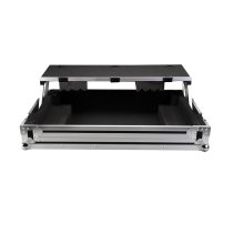 GTOUR Flight Case with Platform for Pioneer DDJ-FLX10 DJ Controller, Black