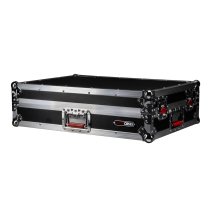 GTOUR Flight Case with Platform for Pioneer DDJ-FLX10 DJ Controller, Black