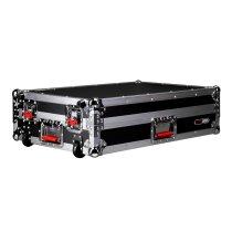 GTOUR Flight Case with Platform for Pioneer DDJ-FLX10 DJ Controller, Black
