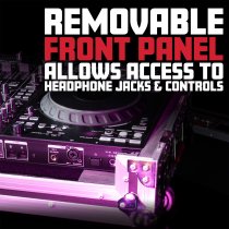 GTOUR Flight Case with Platform for Pioneer DDJ-FLX10 DJ Controller, Black