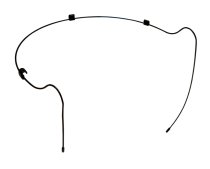 HeadClip Convert Laviliere to Headworn Microphone, Black - Medium (5-Pack)