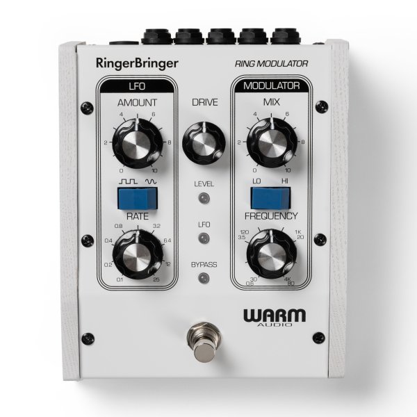 Analog Ring Modulation Pedal With LFO, MOD, Frequency & RATE Controls, Limited Edition White