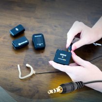 Embrace Omnidirectional On-ear Lavalier Microphone For 2.4 GHz Wireless High Sensitivity, Beige