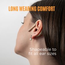 Embrace Omnidirectional On-ear Lavalier Microphone For 2.4 GHz Wireless High Sensitivity, Beige