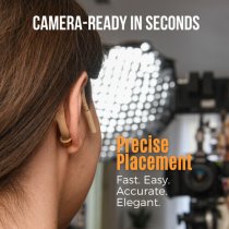 Embrace Omnidirectional On-ear Lavalier Microphone For 2.4 GHz Wireless High Sensitivity, Beige
