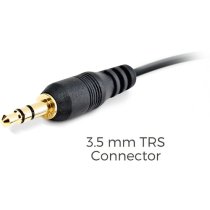 Embrace Omnidirectional On-ear Lavalier Microphone For 2.4 GHz Wireless High Sensitivity, Black