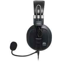 Wired Over-Ear Semi-Open Gaming Headset with Detachable Microphone, Black