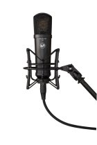Large-Diaphragm Transformerless FET Condenser Microphone, Black