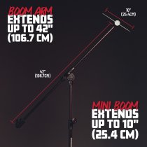 Studio Boom Mic Stand with Tripod Base