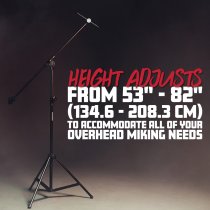Studio Boom Mic Stand with Tripod Base