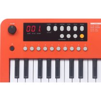 37-Mini-Key Portable Keyboard with USB MIDI and Audio, Orange