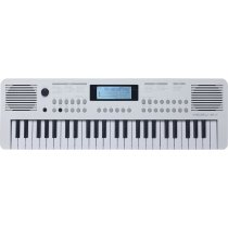 49-Key Portable Keyboard with USB Midi and Audio, White