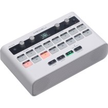 Portable 16-Pad Portable Rhythm Machine with USB MIDI and Audio, White