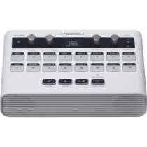 Portable 16-Pad Portable Rhythm Machine with USB MIDI and Audio, White