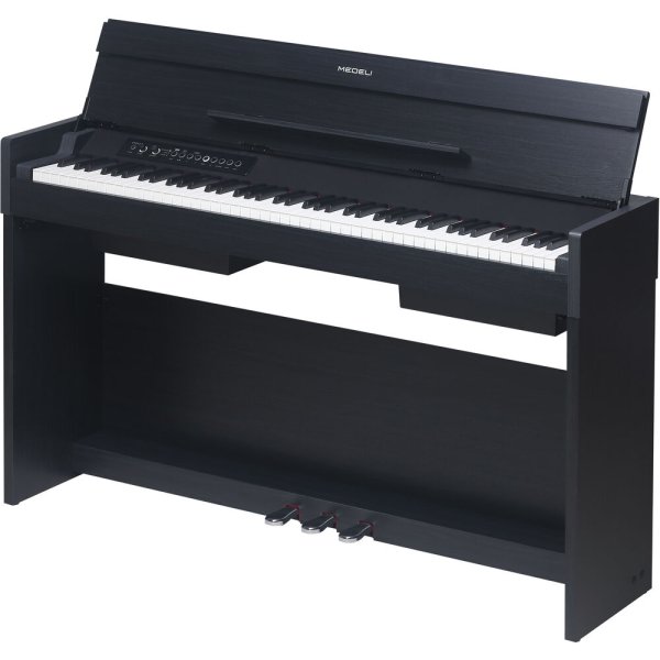 Andromeda Series 88-Key Weighted Compact Upright Digital Piano, Black