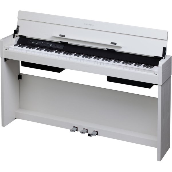 Andromeda Series 88-Key Weighted Compact Upright Digital Piano, White