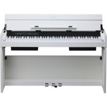 Andromeda Series 88-Key Weighted Compact Upright Digital Piano, White