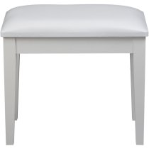 Piano Bench, White