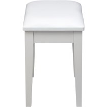 Piano Bench, White