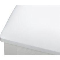 Piano Bench, White