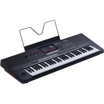 61-Key Arranger Workstation Keyboard with Bluetooth & Customizable LEDs, Black