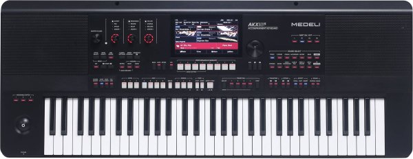 61-Key Arranger Workstation Keyboard with Bluetooth & Customizable LEDs, Black