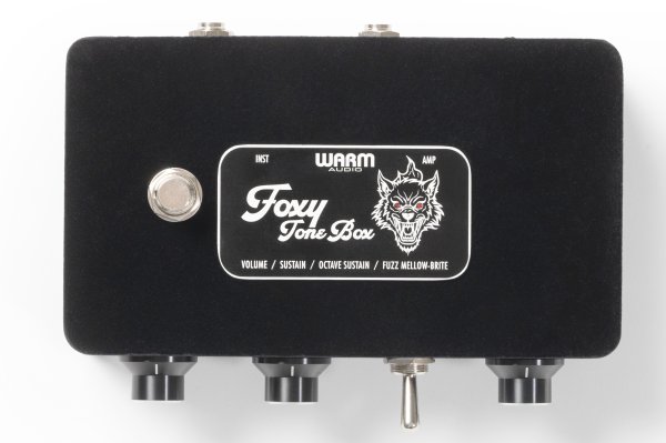 Limited Edition Foxy Tone Box Fuzz Pedal + 9V Adapter, Werewolf Black