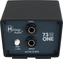 Active 1-channel Vintage-style Direct Box with Ground Lift, -15dB Pad, and Thru Output