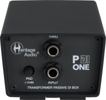 Passive 1-channel Vintage-style Direct Box with Ground Lift, -15dB Pad, and Thru Output