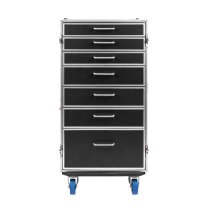 ATA Style Heavy Duty Case with 7 Drawers and Fold-Out Table