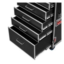 ATA Style Heavy Duty Case with 7 Drawers and Fold-Out Table