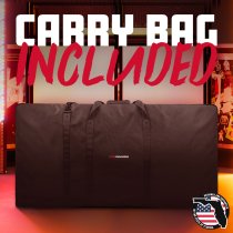 Black Collapsible DJ Facade with Black Scrim, White Scrim, and Carrying Bag