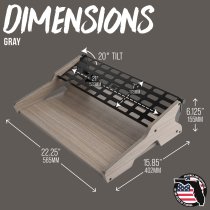 Frameworks Elite Series Synth Oasis for 32-Key MIDI Controllers, Gray