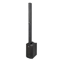 Compact 2,000W Column PA System with 8" Subwoofer, Bluetooth 5, TWS Stereo & 3-Channel Mixer (Black)