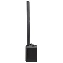 Compact 2,000W Column PA System with 8" Subwoofer, Bluetooth 5, TWS Stereo & 3-Channel Mixer (Black)