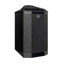 Compact 2,000W Column PA System with 8" Subwoofer, Bluetooth 5, TWS Stereo & 3-Channel Mixer (Black)