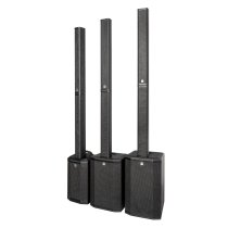 Compact 2,000W Column PA System with 8" Subwoofer, Bluetooth 5, TWS Stereo & 3-Channel Mixer (Black)