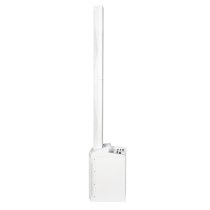 Compact 2,000W Column PA System with 8" Subwoofer, Bluetooth 5, TWS Stereo & 3-Channel Mixer (White)