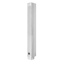 Compact 2,000W Column PA System with 8" Subwoofer, Bluetooth 5, TWS Stereo & 3-Channel Mixer (White)