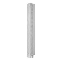 Compact 2,000W Column PA System with 8" Subwoofer, Bluetooth 5, TWS Stereo & 3-Channel Mixer (White)