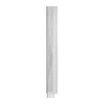 Compact 2,000W Column PA System with 8" Subwoofer, Bluetooth 5, TWS Stereo & 3-Channel Mixer (White)