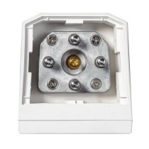 Compact 2,000W Column PA System with 8" Subwoofer, Bluetooth 5, TWS Stereo & 3-Channel Mixer (White)