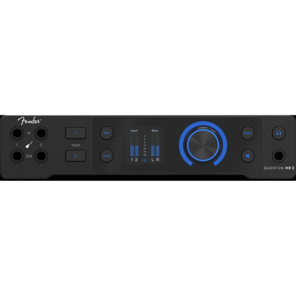 Fender USB-C 32-bit / 192 kHz 20x24 Channel Audio Interface and Recording Controller, Black