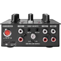 Portable 2+1 Channel DJ Mixer with DVS and Bluetooth Interface