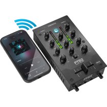 Portable 2+1 Channel DJ Mixer with DVS and Bluetooth Interface